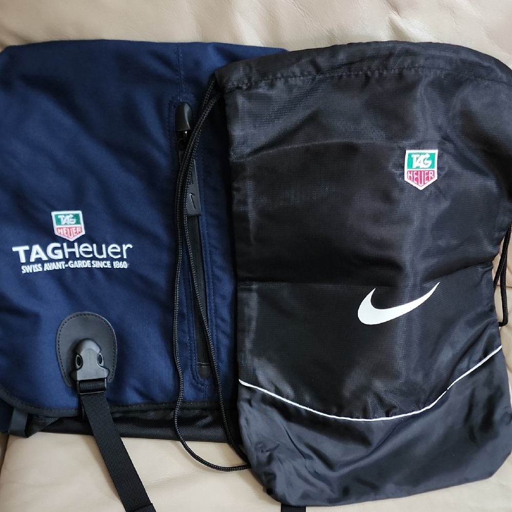 Tag Heuer For Nike Blue Messenger Bag And Soort Sack Preowned